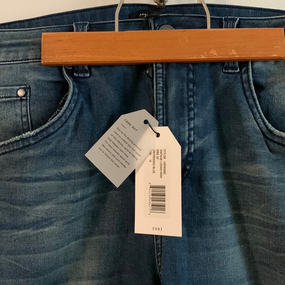 Universal Standard vintage Logan high rise 32” jeans, size 10.